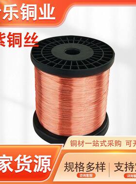 T2紫铜丝现货c102ADC00无氧T铜1导紫铜线裸铜线C11电00丝软态红铜