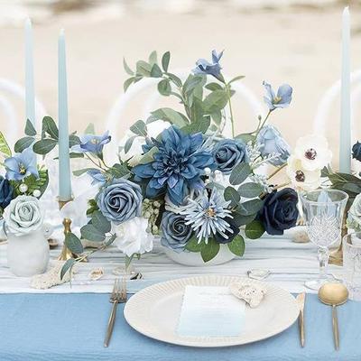 仿真组合套102502装（花一盒装）中DIY婚礼新娘花束,心装饰,花卉