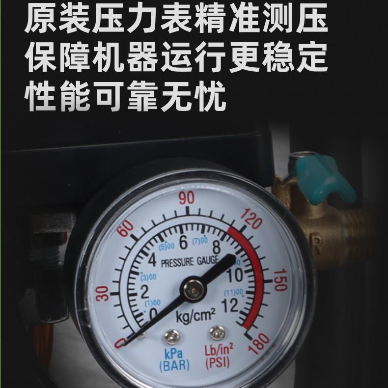 压机充气泵小型口1100H-12便携工式工业空级木静音出高压打气泵空