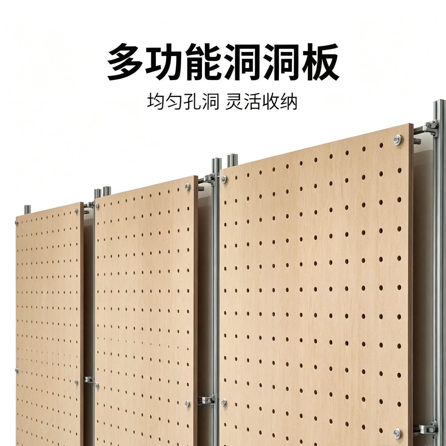 铝型材洞洞板隔断屏风移动展示挂板饰品样品陈列置物墙板加厚