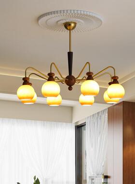 法式复客厅吊灯现代简约主卧古餐室书灯房灯奶油风网红魔91469豆