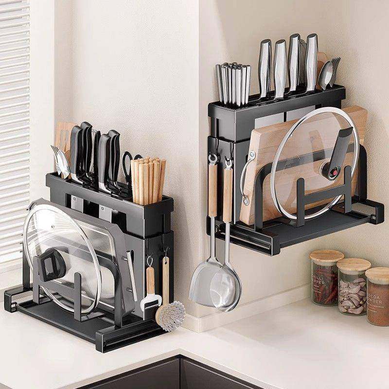 厨房架刀置物架不锈菜钢台面菜板架刀筷笼一体刀具FUJ挂砧板壁收,电子元器件市场,其它元器件,淘宝优惠券,粉丝福利购,淘宝优惠卷