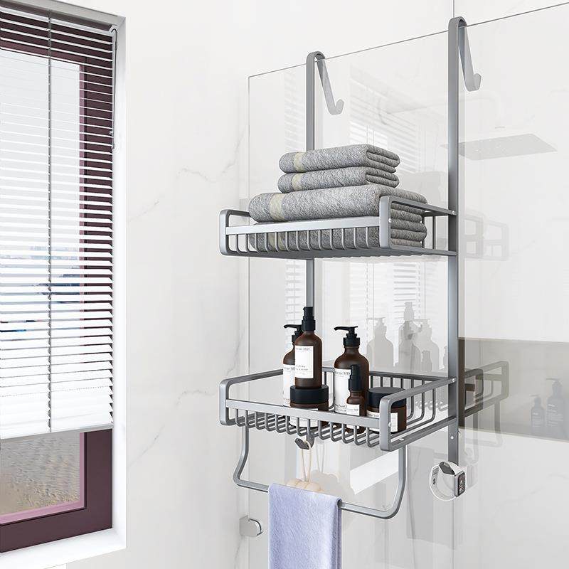 淋浴房置物架毛巾架免打孔枪灰色卫生间收纳浴室挂篮浴巾架毛巾杆,机械设备,其他机械设备,淘宝优惠券,粉丝福利购,淘宝优惠卷
