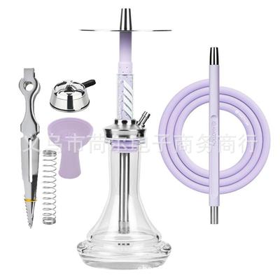 热销中号铝合金单管水烟壶Hookah