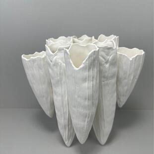 家通复古风陶瓷花瓶仿真花器样板间客厅餐桌茶几果盘装饰摆件组合