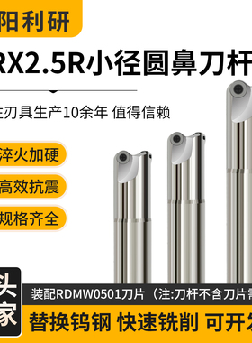 ERX2.5R小径刀杆数控TRS圆鼻立铣刀杆圆弧飞刀RDMW0501铣刀片
