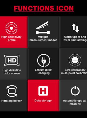 H油abottes汽车漆面检6测仪漆测量漆膜仪高精BQV度涂层测厚仪HT16