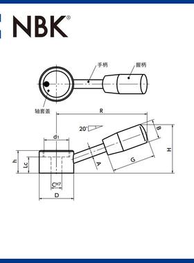 NBCC控制械手LCC-84-C柄定位分度功能手柄手轮K把手机机床零配L件