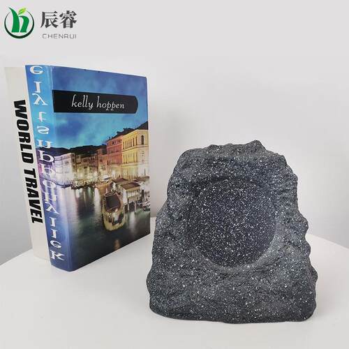 仿真绿植户外音响石头假山装饰玻璃钢固定假石花园摆件
