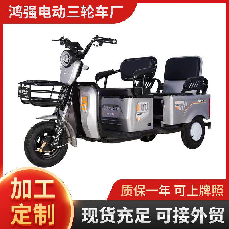 新款电动三轮车接送孩子男女小型老人家用成人多人爬坡电瓶三轮车