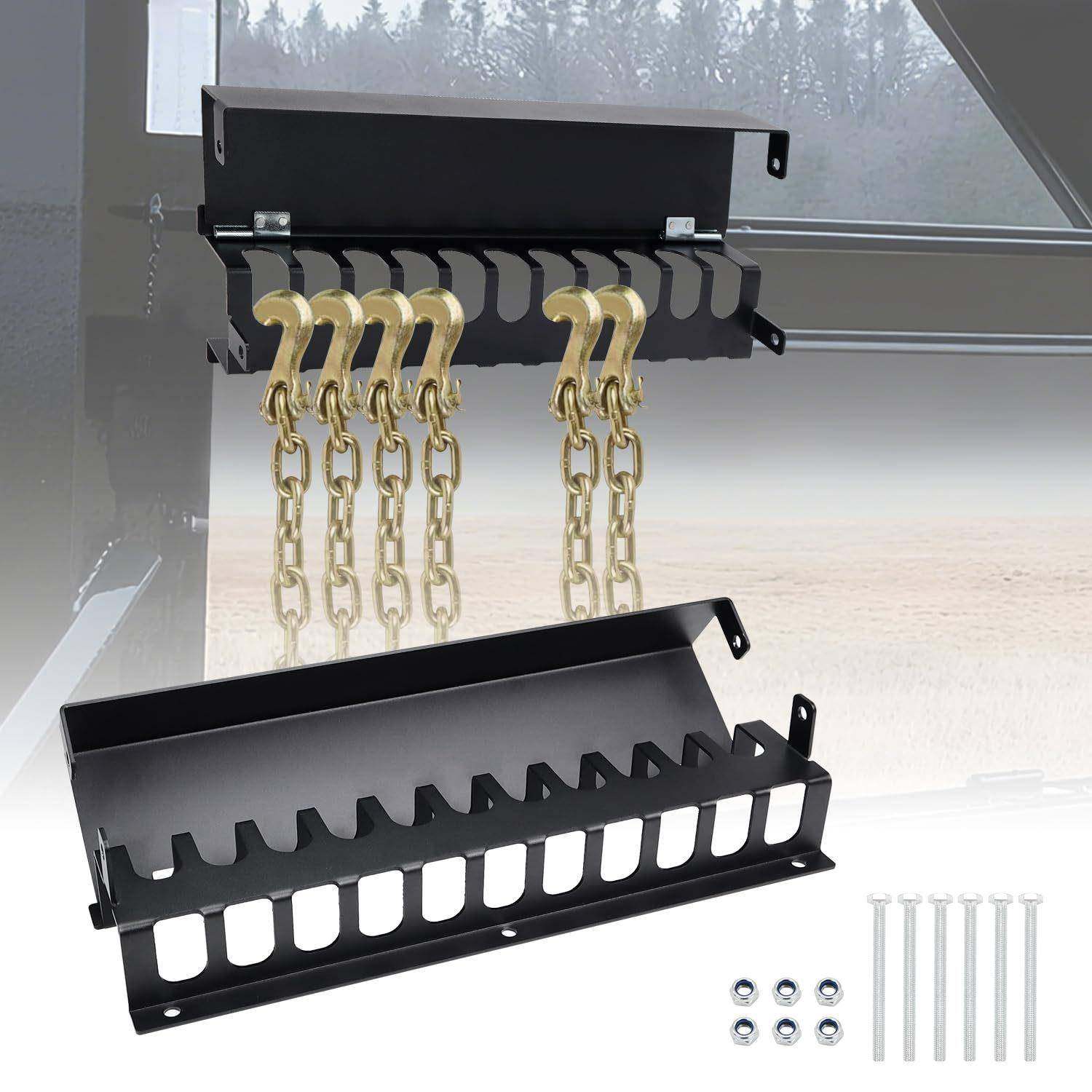 重型拖车链条支架-16英寸螺栓式拖车链条挂架整理器磨砂钢制货架,工业油品/胶粘/化学/实验室用品,其他实验室设备,淘宝优惠券,粉丝福利购,淘宝优惠卷