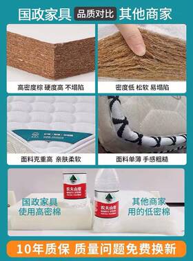 xyt郑州乳胶床垫椰棕硬垫弹簧儿童家用棕榈榻榻米折叠2000x2200m