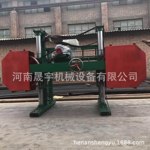 杉木床板加工开料机龙门卧式带锯跑车数控龙门锯木工带锯机