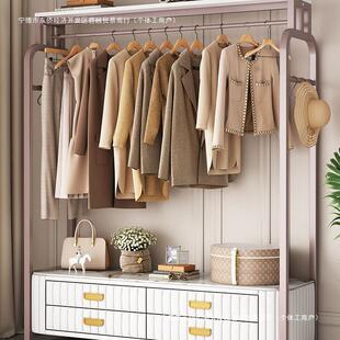 衣架落地儿童房间卧室内家用收纳神器床头柜挂衣架一体轻奢不占地