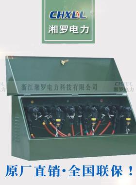 湘罗直销美式高压电缆分接箱一进二三四五六出军绿色喷塑铁箱