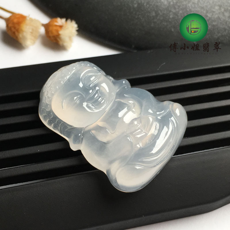 傅小姐翡翠冰种宝宝佛种老水润颜色靓丽饱满圆润