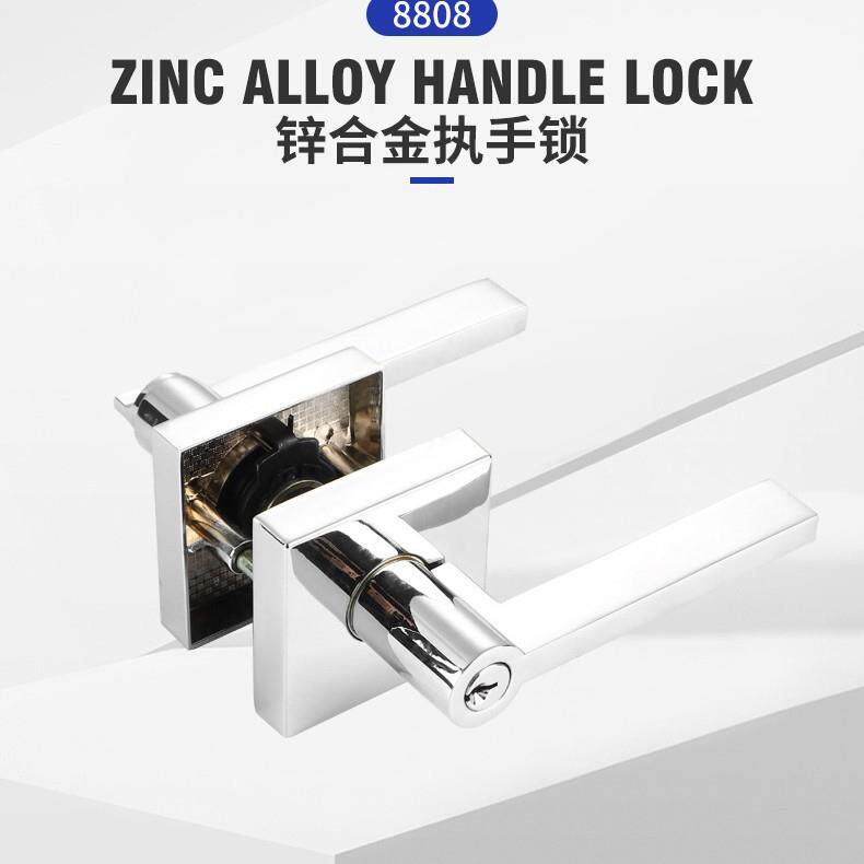 生产美式锁三杆锁铝合金执手锁锁室内门锁通道门锁电子锁
