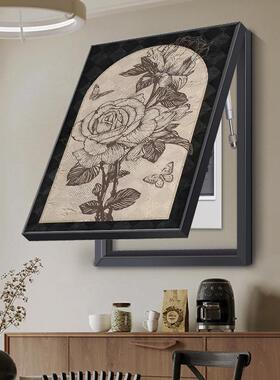 古风电表箱装饰画美中拉德法式复古遮盖挡挂配SQ071901电箱电闸盒