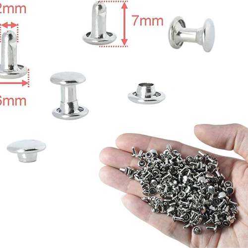 KNW源头厂子家双面撞子钉服装服饰袋带圆双形子母钉面铆钉