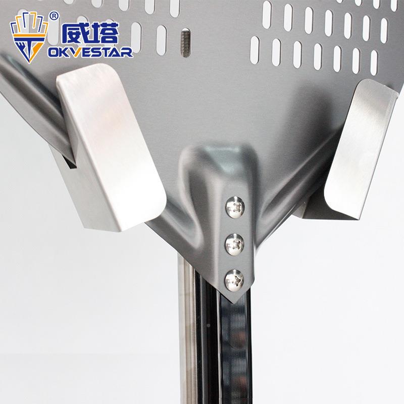 不锈披萨铲钢免收纳架长OUA烤铲毛刷炉刷欧包铲打孔大理石挂架
