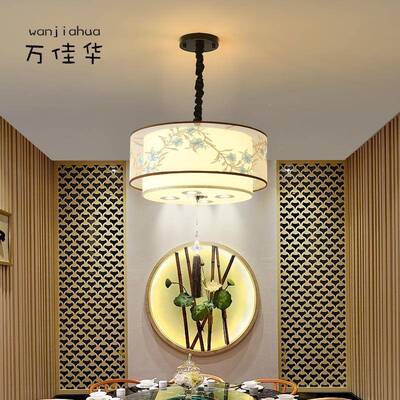 新中式餐厅灯简约国风复古禅意店宴会厅书中房饭吊735厅茶室茶楼
