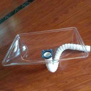 艾灸排烟罩C温方形耐透明方罩子艾灸吸烟罩62P0XDV 420MM