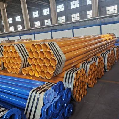 涂制塑复合钢管内给水外防管腐工程防腐钢预地埋ECI大口径涂塑钢