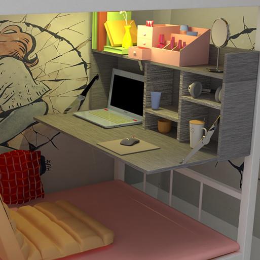 床上电脑桌折叠腾空电脑桌舍神器床上桌子N4542小折宿书叠桌工厂