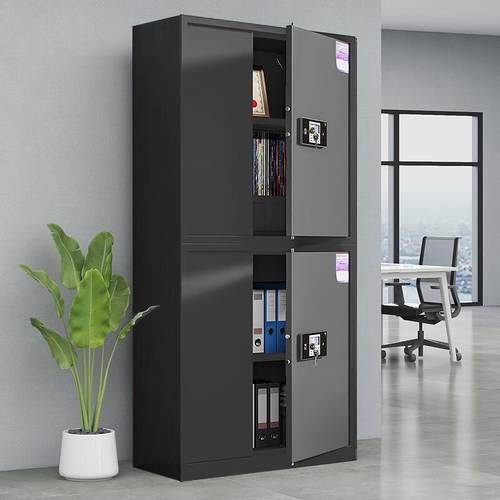 黑保密柜指钢保密柜制文件柜电子色码锁储密物柜纹识别档案柜财务