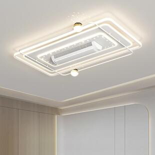 无叶风扇灯2025新款客厅风扇灯无扇叶主卧室餐厅吸顶灯具现代简约