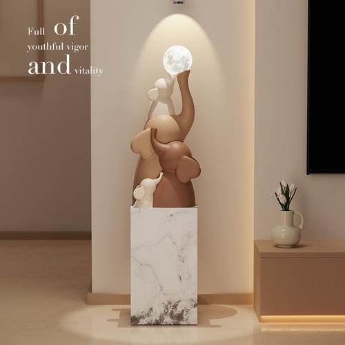 大象落地大摆件高级感客厅电视柜摆件玄关创意装饰品新房乔迁送礼