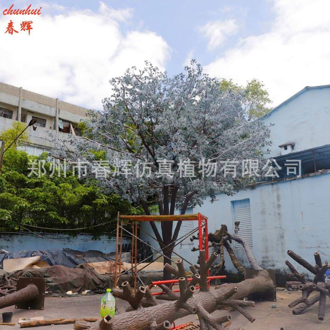 仿真雪松树大型室外室内松树造景玻璃钢假树园林景观工程仿真假树