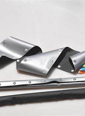 环保HPC-100黑灰扣式结束带ROHS双色结束带WBS正反可用 50米