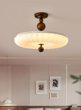 中古花朵吸顶灯卧室房间灯法式复古餐厅60485书房创风意ELD护主眼