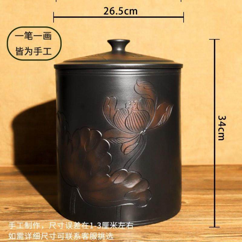 tt大嘴米缸陶瓷家米桶带用盖厨房粉储米罐存面虫防UKL防潮密封紫,家装主材,米桶,淘宝优惠券,粉丝福利购,淘宝优惠卷