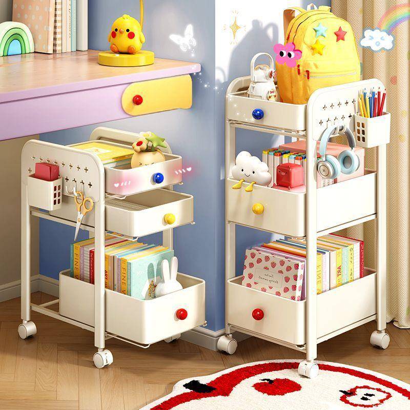 天地DD102172动鱼书包置物多架层家用落本地学生桌下滑轮书收纳可