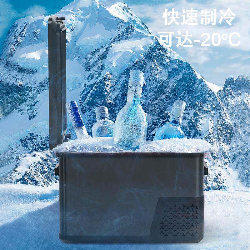 大磐车载箱压汽缩896机制冷12V24冰V通用货车车小冰箱30升快速大