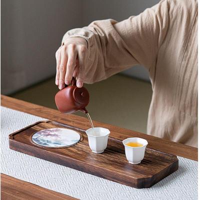 新款整块胡桃木茶盘办家用实木公室排水小干式泡茶台茶海WSTP2402