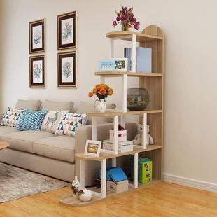 简约现代书置架书柜客厅MBR隔装饰屏风展示断架多层钢花架木物架