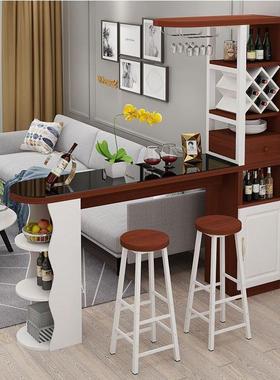 靠墙吧台桌家现代用轻简约隔断柜客厅玄关转角酒奢柜一长条体MCV