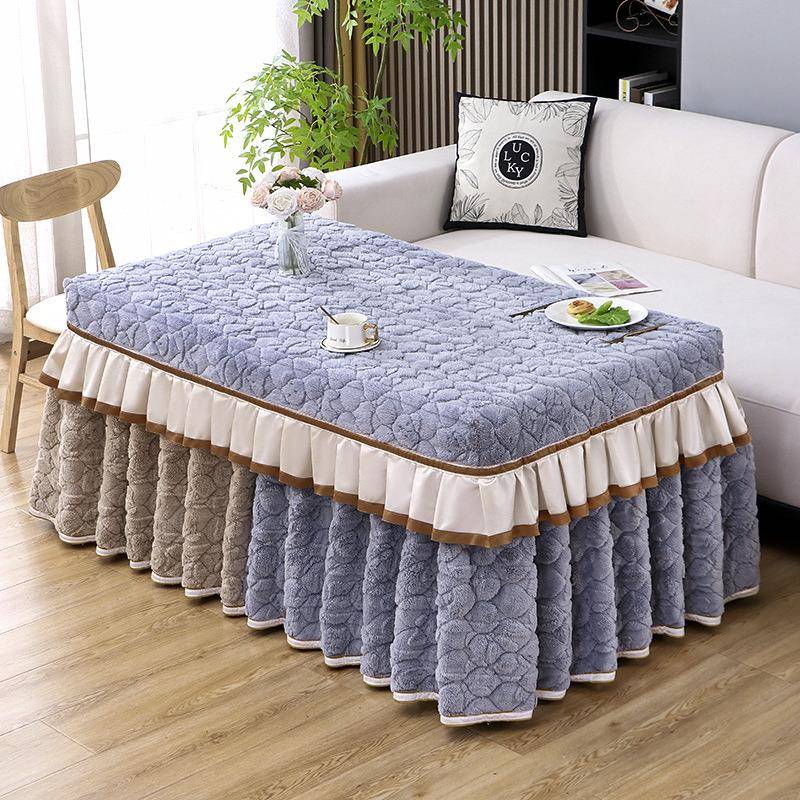 电火炉罩烤桌子塔芙绒电罩拼加厚塔茶几桌布罩电暖炉棉被套罩芙接