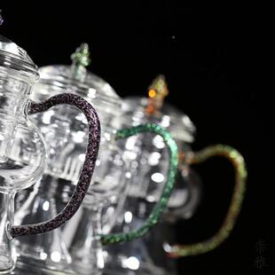 0天久璃匠80ml蒸茶壶中式茶室煮高硼硅耐高温玻璃煮水壶壶煮水泡