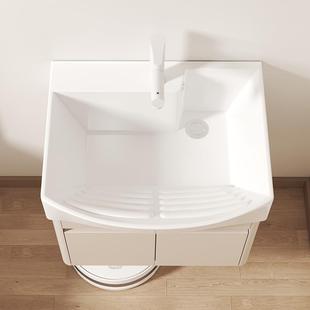 户蜂窝铝挂墙753式 洗衣柜组合陶盆瓷加小深一型体盆带搓衣板洗衣