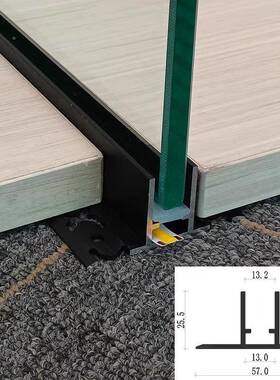 网红款酒型淋浴房屏风门墙装修照明铝合金卡店槽发玻RCO璃光隔断