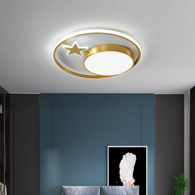 室新款RQ5510-5全铜几何不段规则创意顶灯现代简约节能三色分房吸