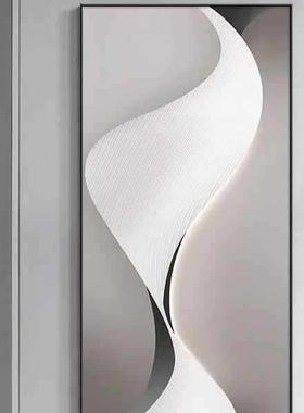 新款走尽头户玄关HS-09130画几何廊装入饰画现代简约客厅挂带灯画