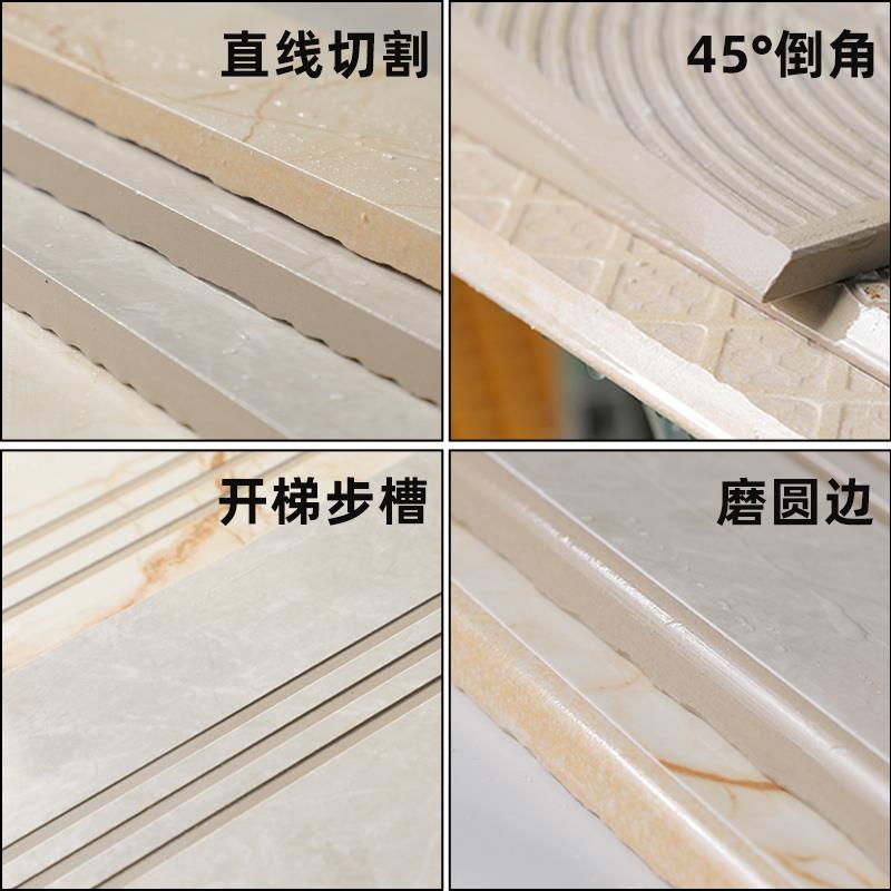 万光数控流水动线瓷砖切动倒角一体机直切45割度角FCD磨边电全自