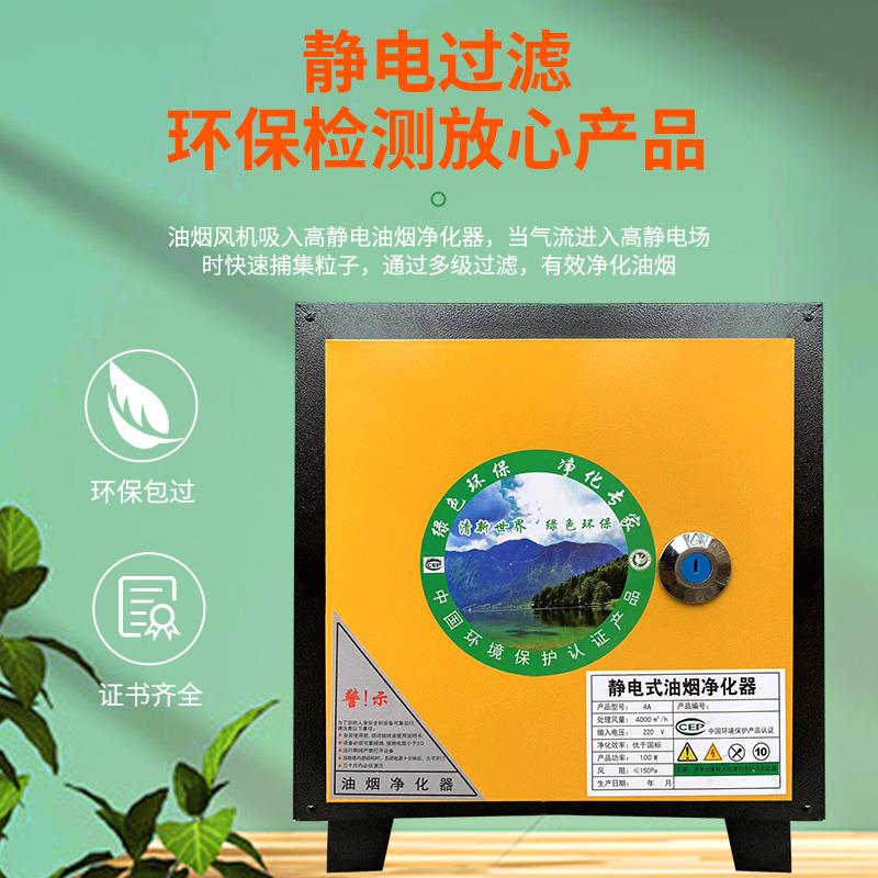 饭油烟XZW净烧器4000风量店餐饮商化用厨房烤酒店小型油烟过滤器