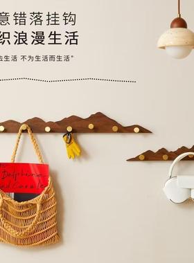 挂衣架墙上壁挂实木衣户服挂钩门进玄卧室入门挂衣ymf-xs00钩高级