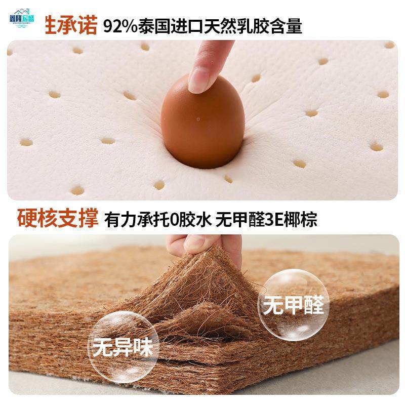 天榻然椰棕乳胶床垫折叠硬席ARD棕垫单双梦思榻米床垫多人种床